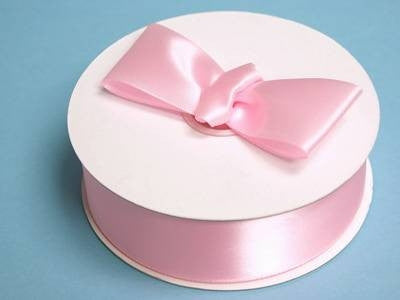 1.5" x 50 Yards Solid Satin Ribbon - Pink