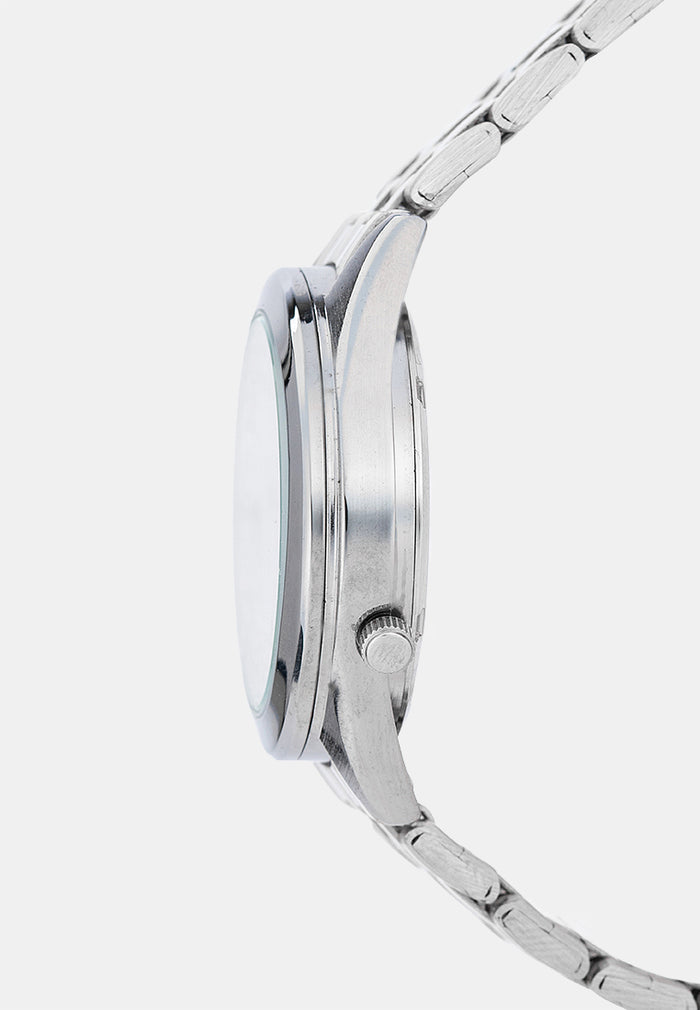 Valentino 20122591-WHITE DIAL-SILVER INDEX Analog Stainless Band Watch for Men-Watch Portal Philippines