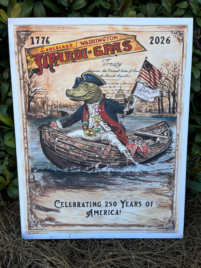 2026 Louisiana Mardi Gras Poster "Liberty & Lagniappe"