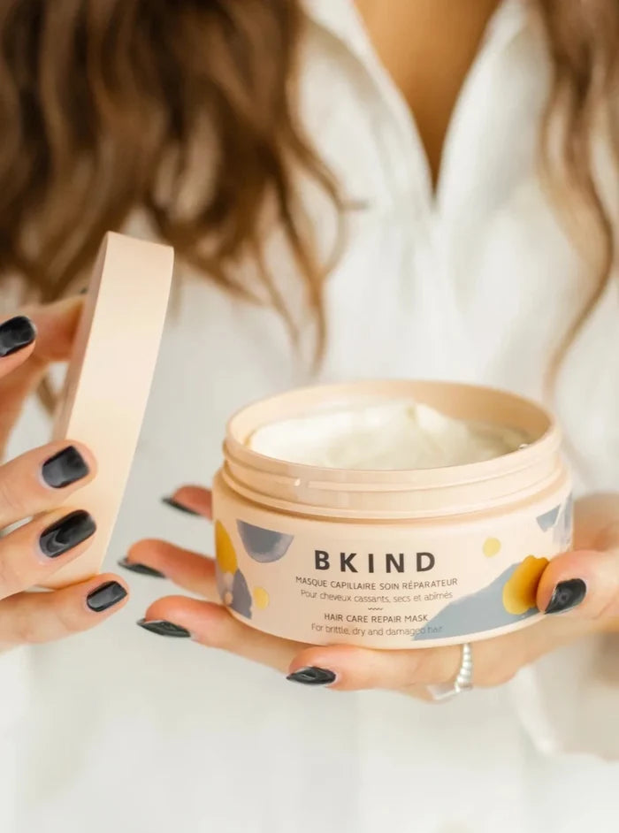 BKIND Masque Capillaire - Soin réparateur, fait à Montréal, Québec.