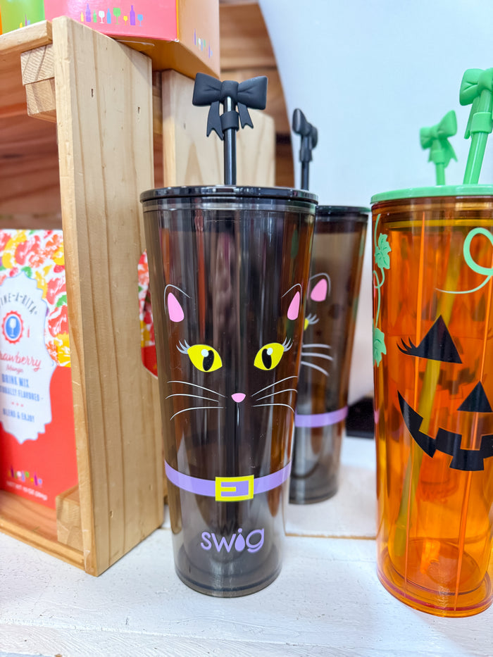 Boo Crew Cat Plastic Tumbler (24oz)