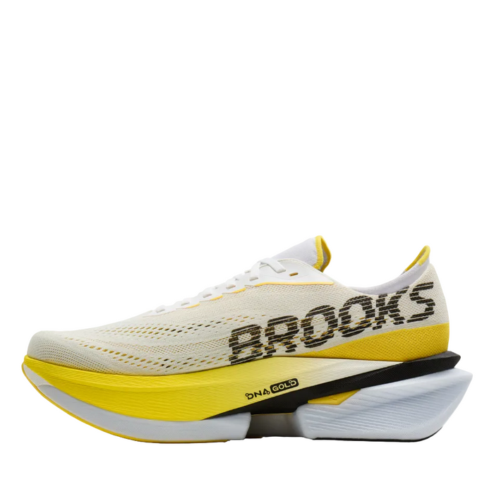 Brooks Men's Hyperion Max 4 Running Shoes in White/Cyber Yellow/Black AW26