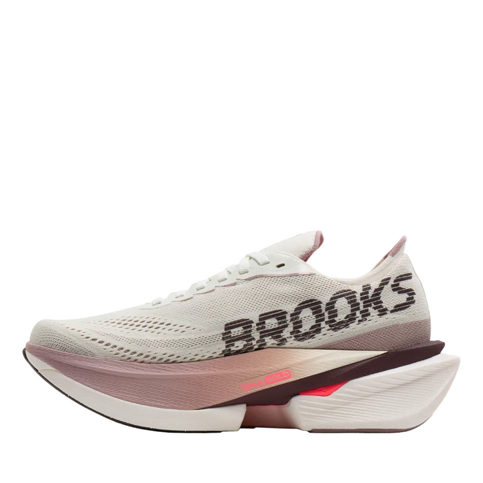 Brooks Women's Hyperion Max 4 Running Shoes in Coconut/Raisin/Pink AW26