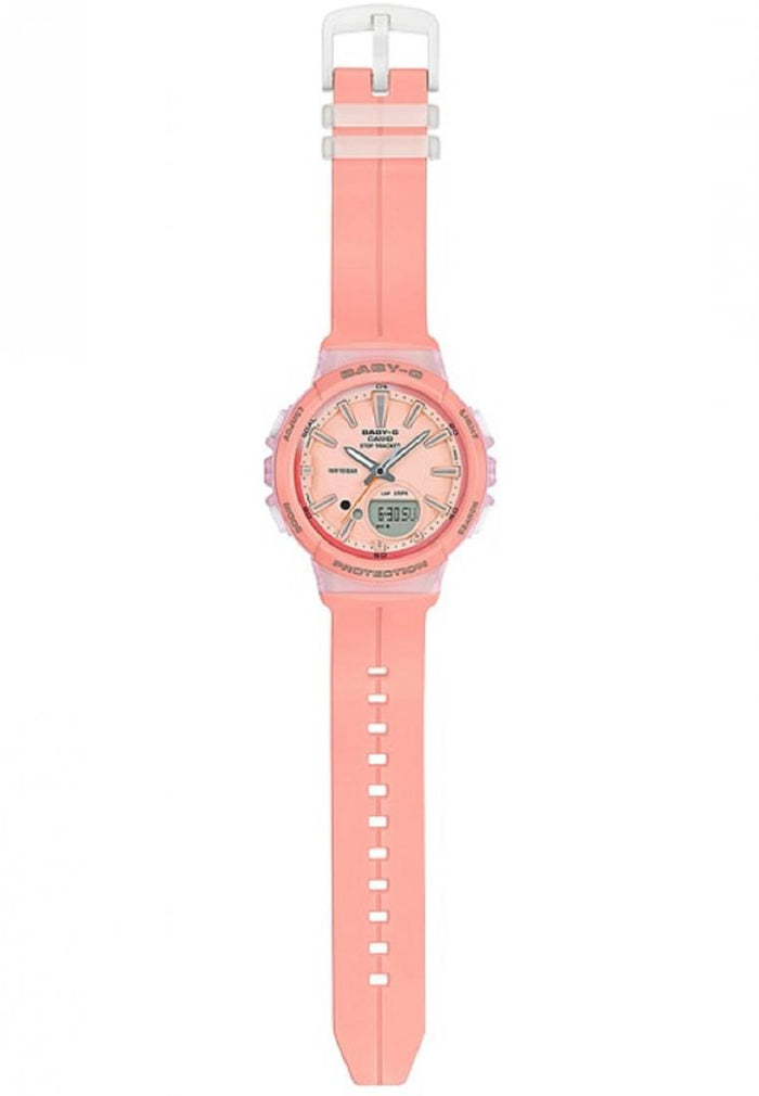 Casio Baby-g BGS-100-4A Digital Analog Rubber Strap Watch For Women-Watch Portal Philippines