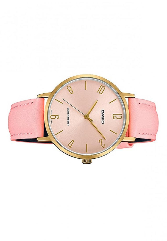 Casio LTP-VT01GL-4B Analog Leather Strap Watch For Women-Watch Portal Philippines