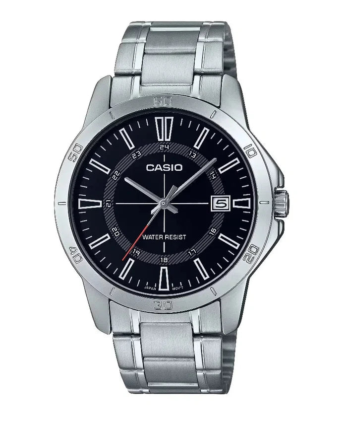 Casio MTP-V004D-1C Analog Stainless Steel Strap Watch For Men-Watch Portal Philippines