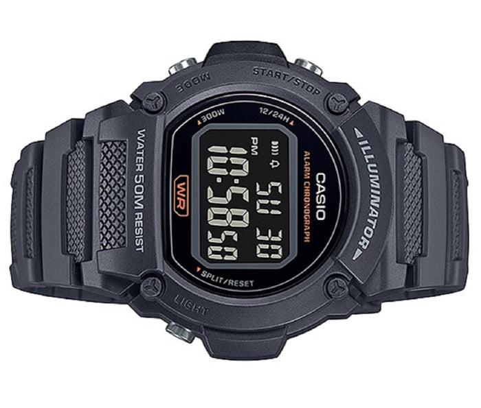 Casio W-219H-8B Black Resin Strap Watch for Men-Watch Portal Philippines