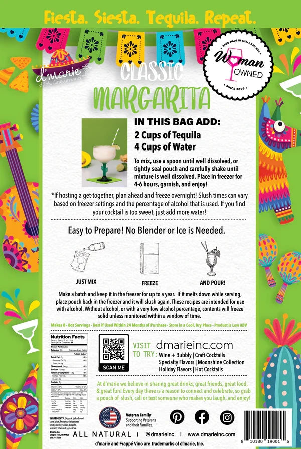 Classic Margarita Cocktail Slush Mix