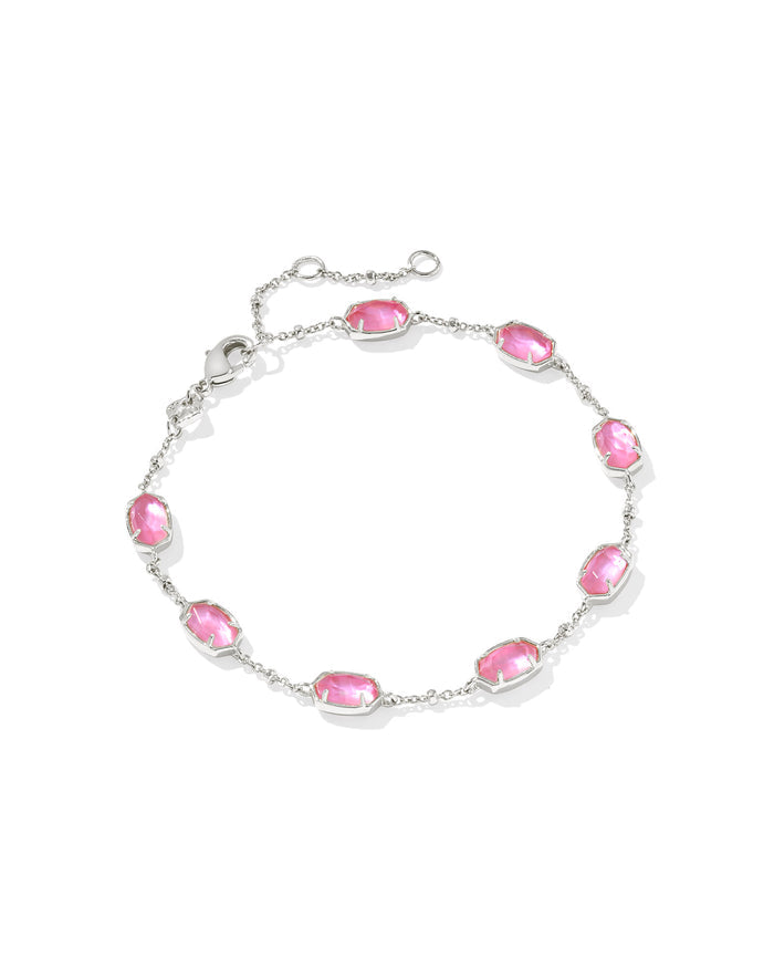 Emilie Link Bracelet in Silver Azalea Illusion