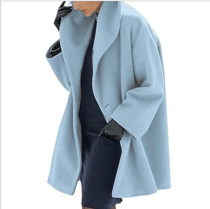 Fashionable Sweaters For Women - Multi-Color Round Neck Loose Sweater In Wool Blend, Sizes S-5XL - Allen-Fitness