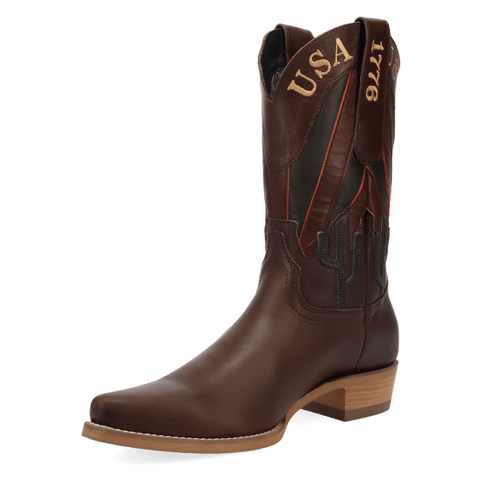PRODUCT SHOT FREEDOM LEATHER BOOT AT 225 DEGREE ANGLE