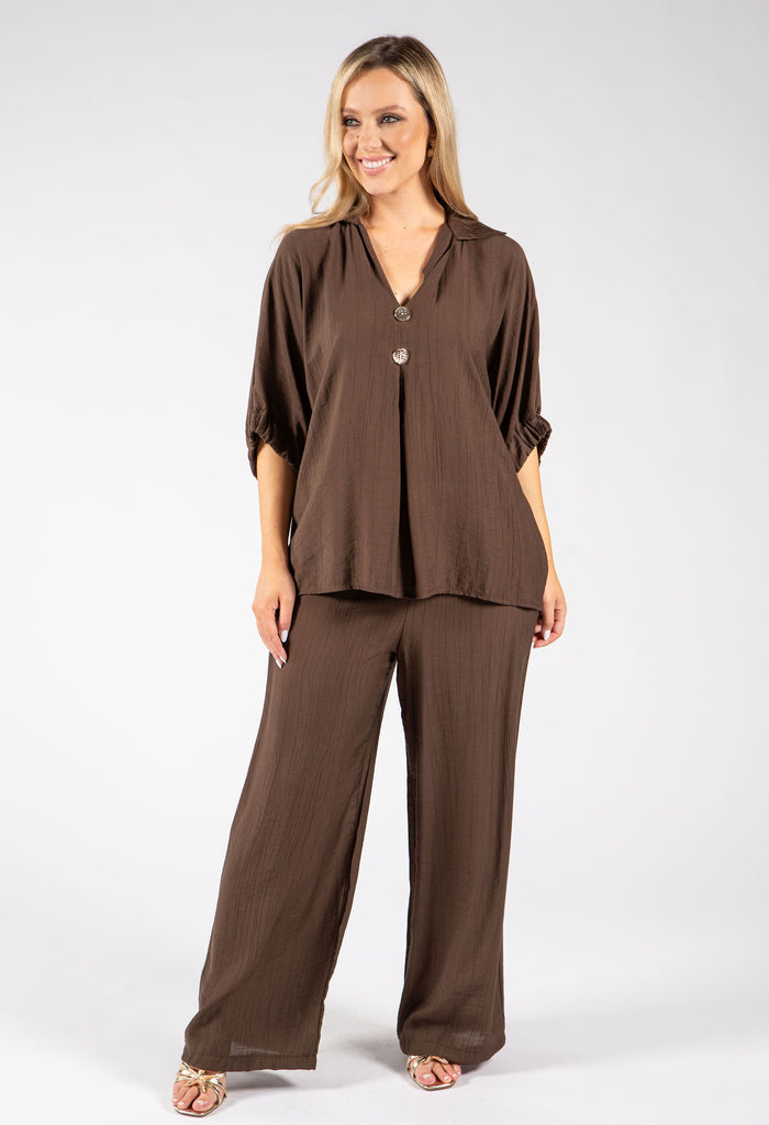 Gold Button Co-Ord Set