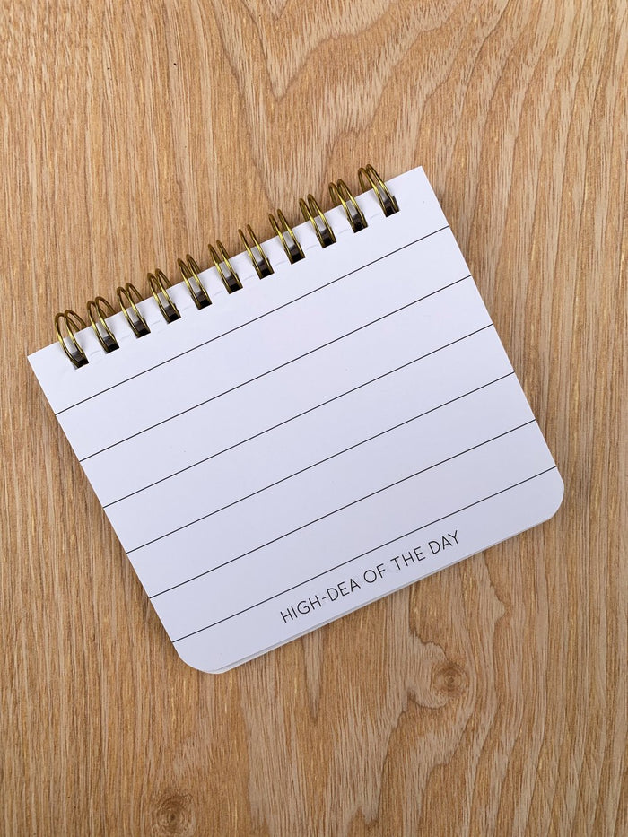 kushkards gold polka pot notebook