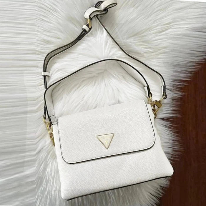 GUESS DANNA SADDLE HANDBAG WHITE - GB42 - Runner