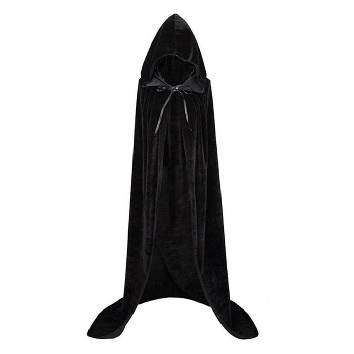 Halloween Cloak with Hood Unisex Adult Velvet Cape Christmas Costums