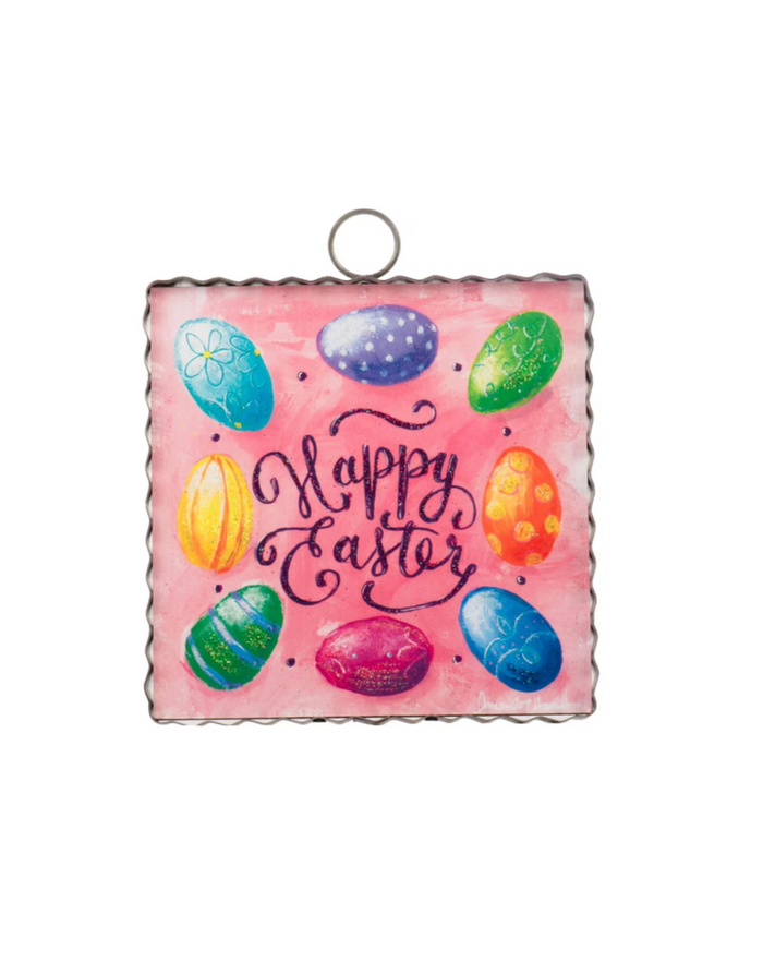 Happy Easter & Eggs Charm