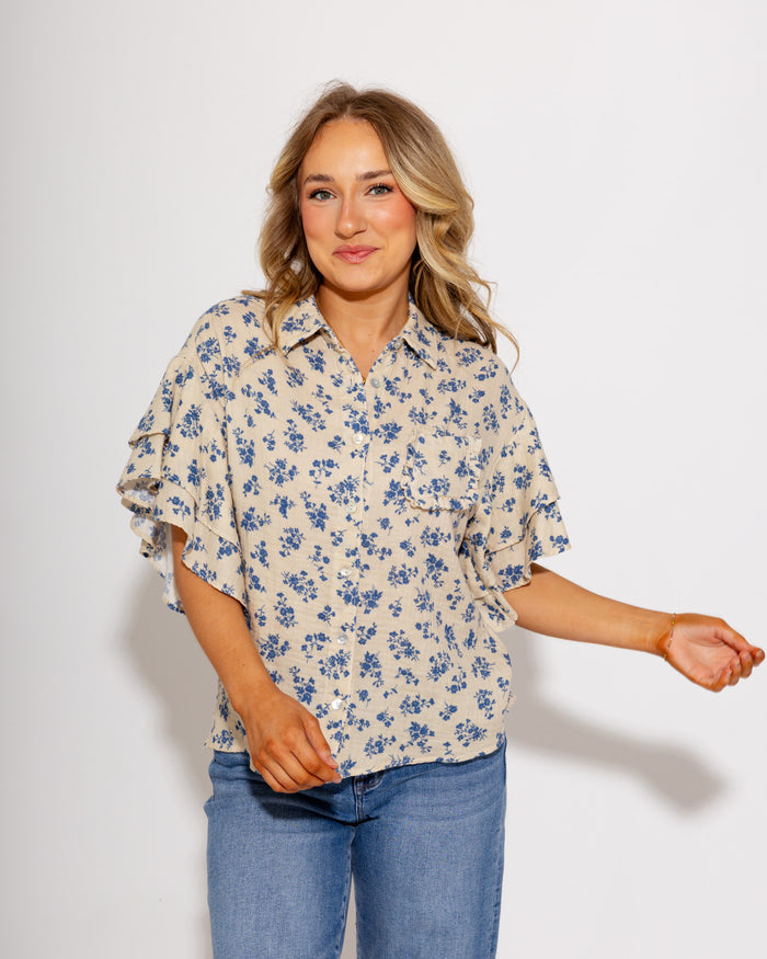 Ivy Jane | Ditsy Floral Camp Shirt