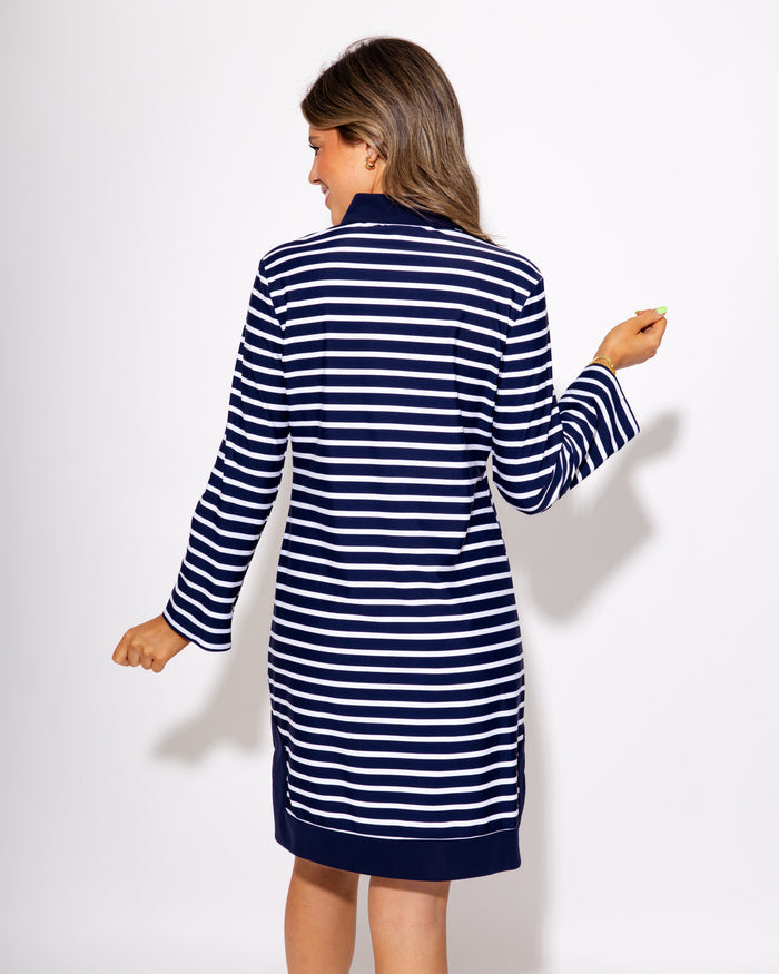 Jude Connally | Kate Dress in Everyday Navy Stripe