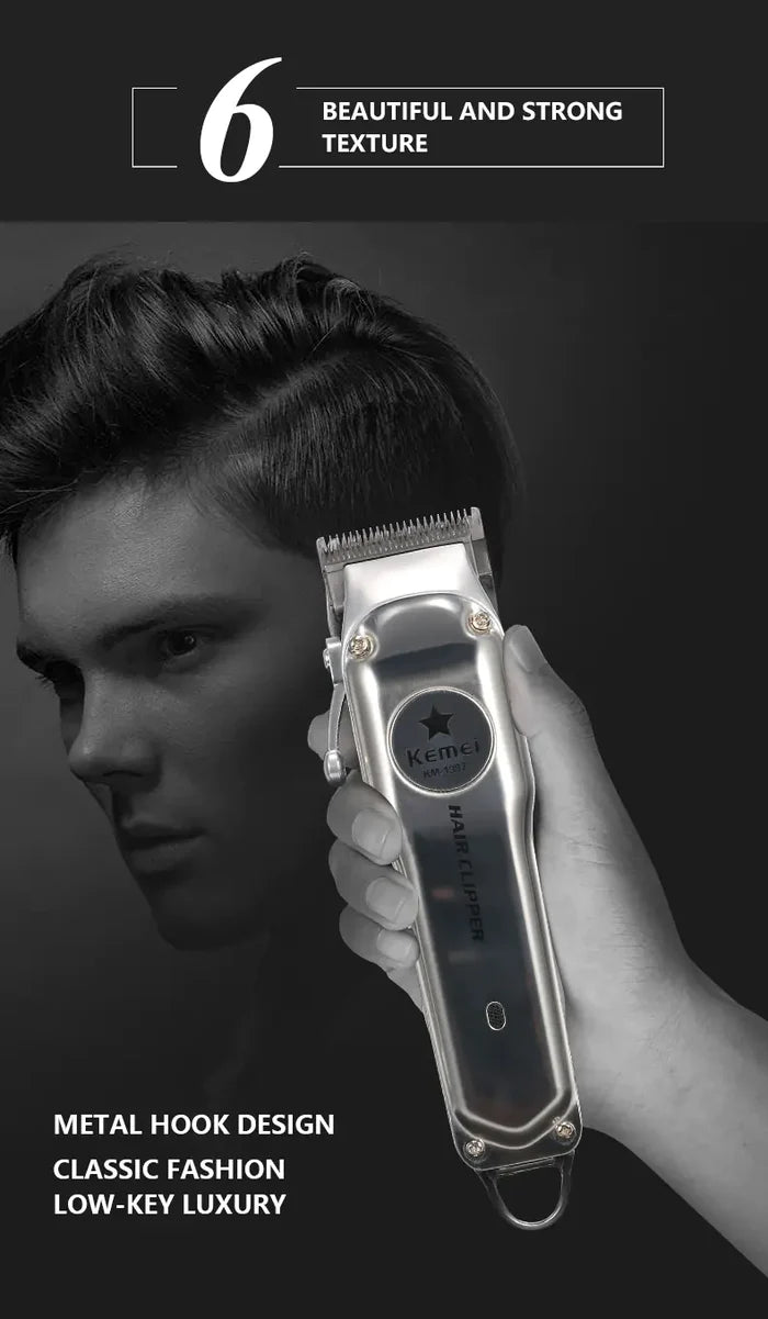 Kemei Rechargeable Electric Hair Clipper for Men