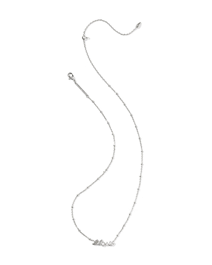 Lil Sis Short Pndnt. Necklace in Silver Freshwater Cultured Pearl