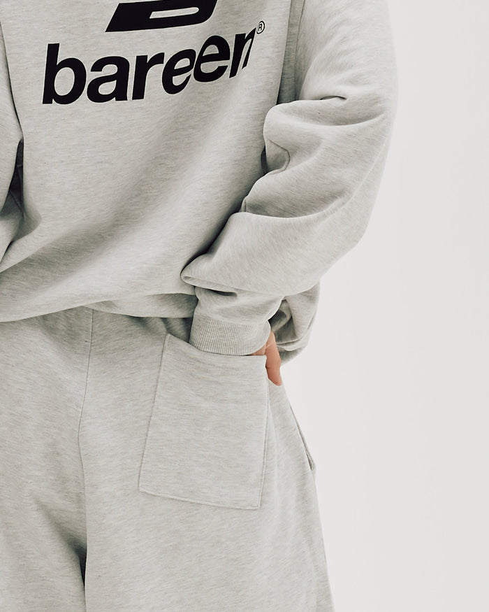 Logo Sweat Shorts, Women - Cloudy Grey