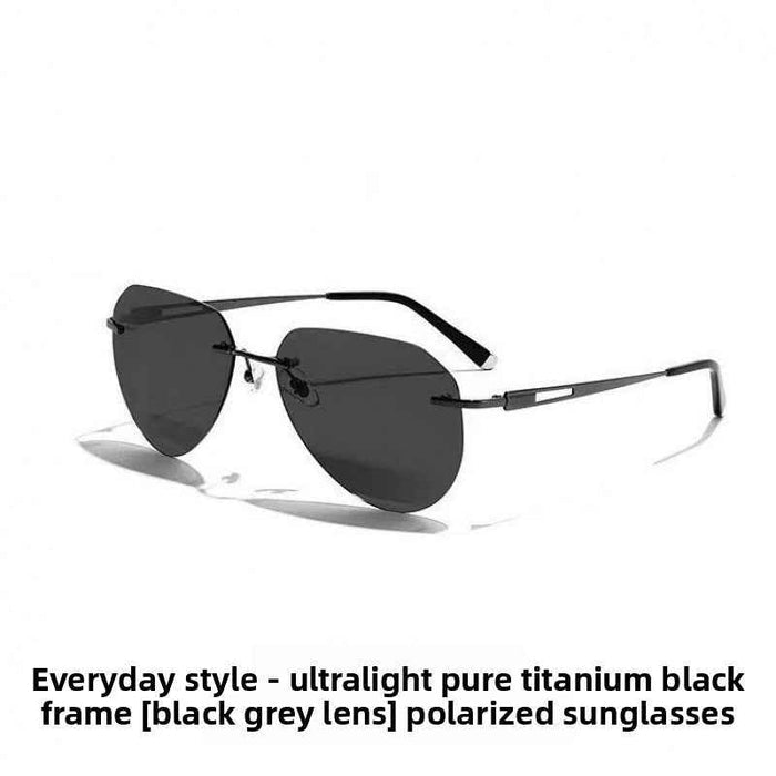 Men's Polarized Titanium Alloy Sunglasses – UV400, TAC Lenses, Photochromic Option