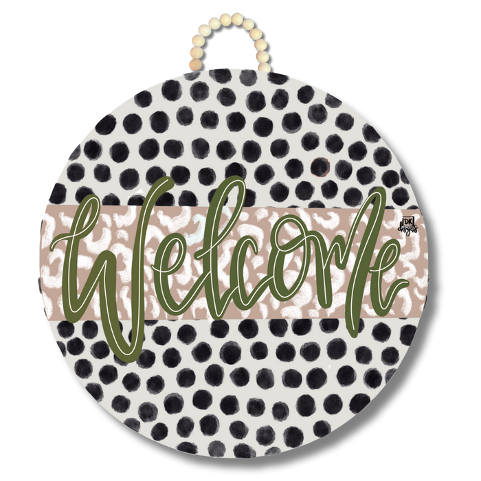 Mocha Zoey Large Door Hanger