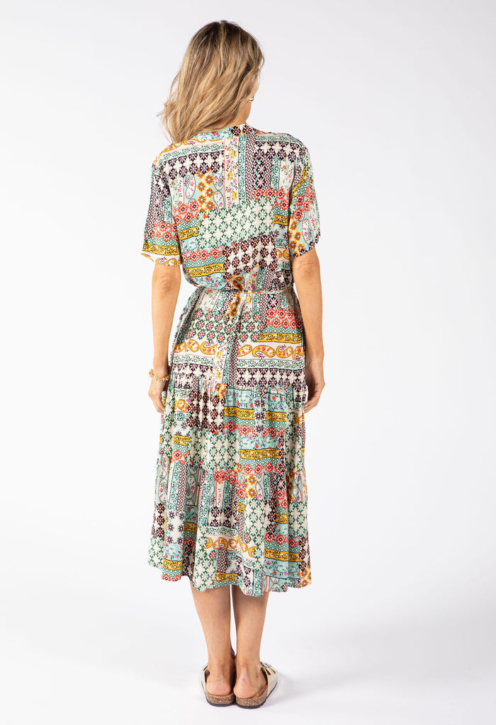 Mosaic Print Dress