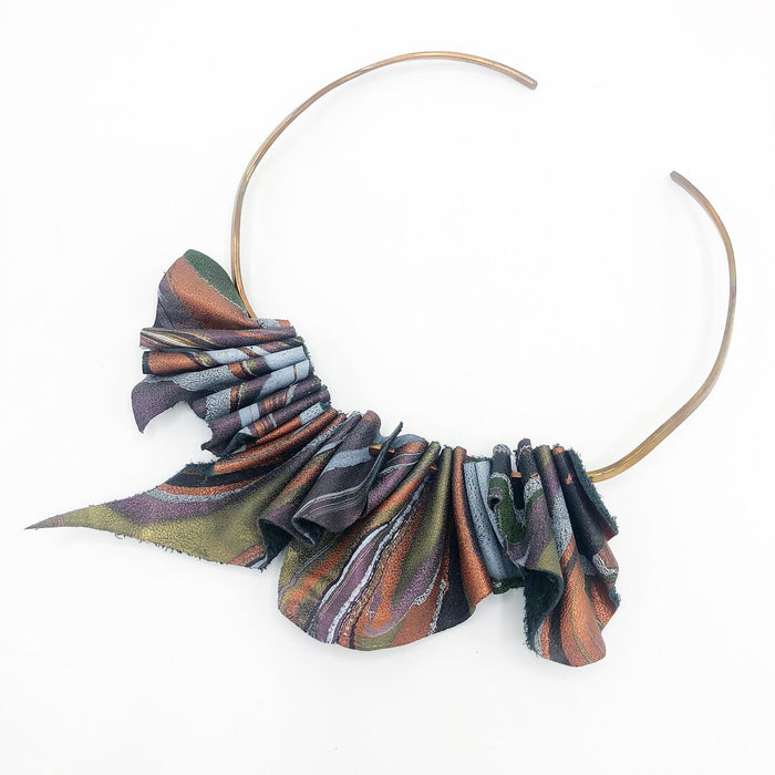 Mulberry Gathered Copper Necklace - No One Alike