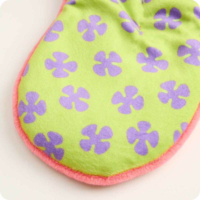 microwavable Patrick Star curved neck wrap floral detail