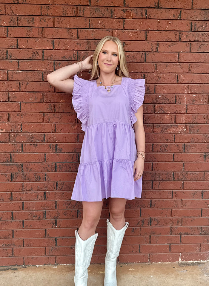 Purple Flowy Dress