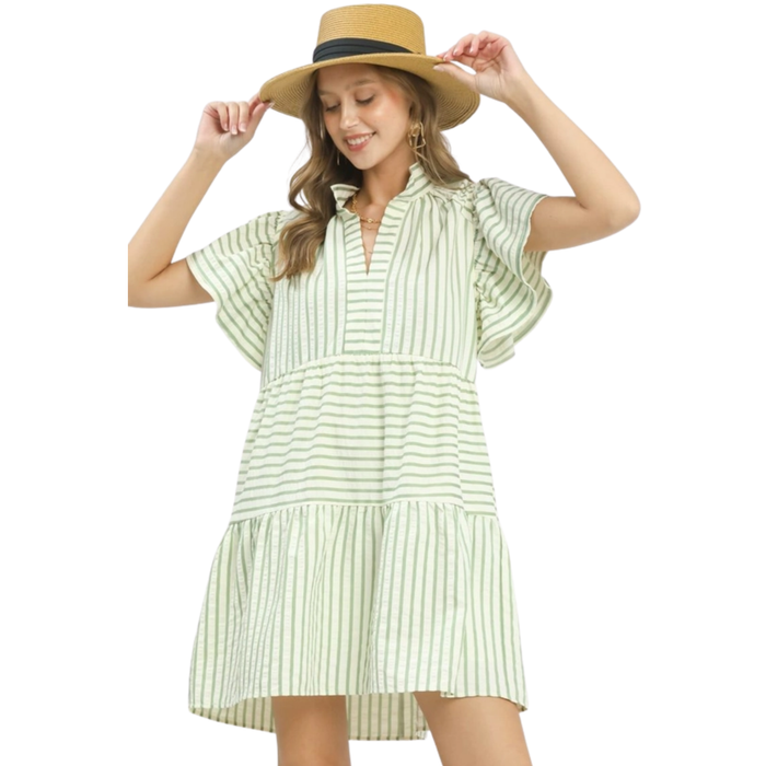 Sail Away Swing Dress in Sage