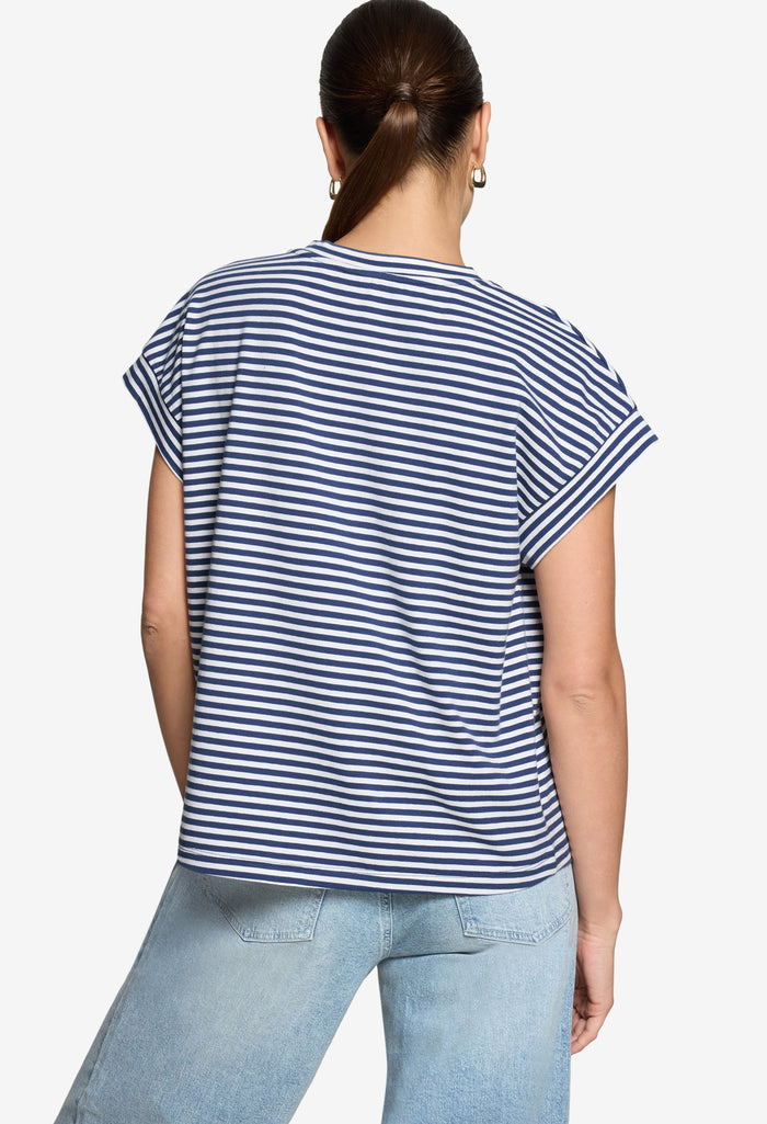 Striped V-Neck T-Shirt
