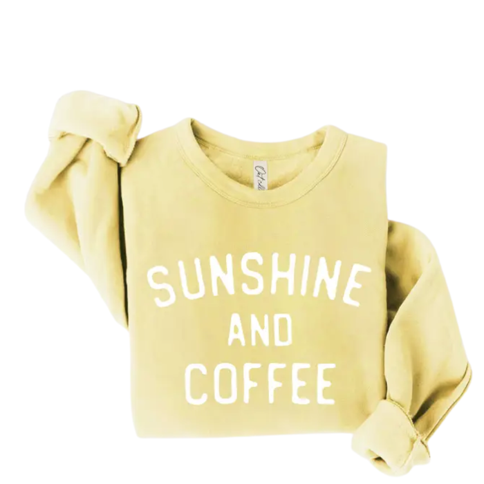 Sunshine and Coffee Graphic Sweatshirt
