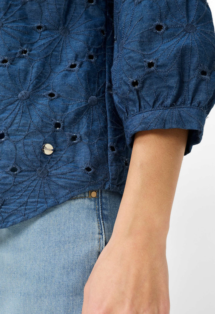 Velia Cotton Embroidered Blouse