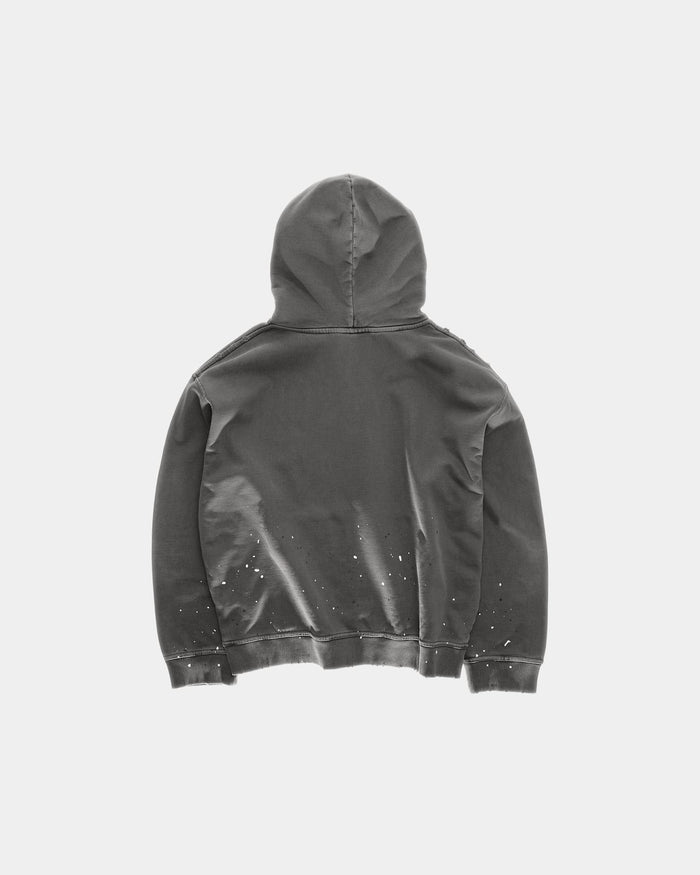 Vintage Oversized Hoodie, Men - Stone Black