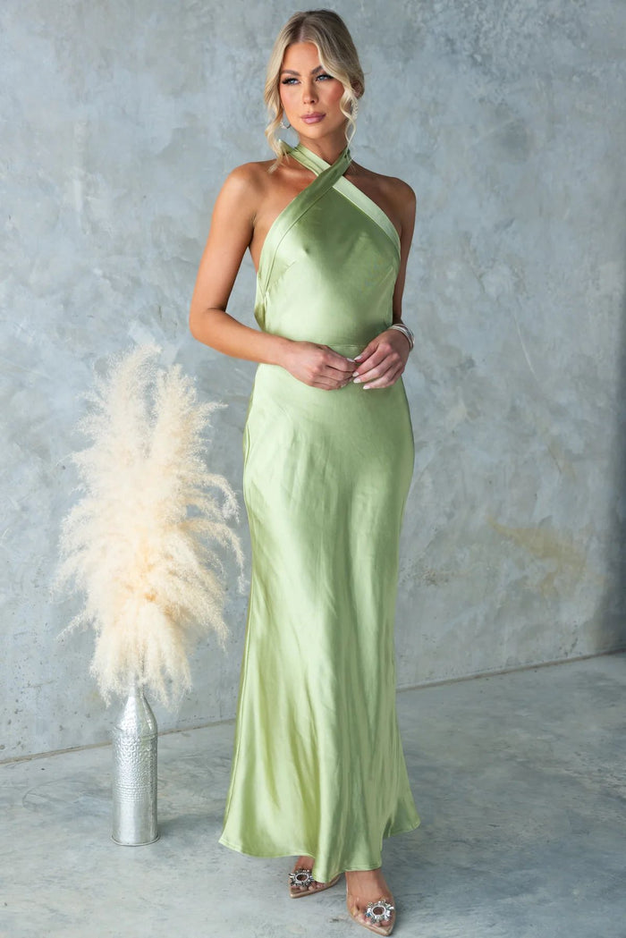 Women's Dress with Sexy Backless French Evening Gown
