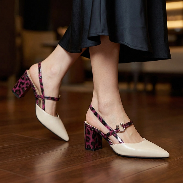 Burgundy heel height 6.5cm 1688 / 34