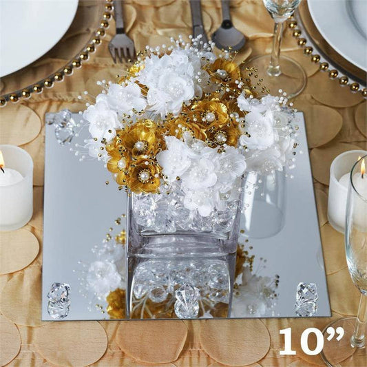 10" Square Glass Mirror - pack of 6