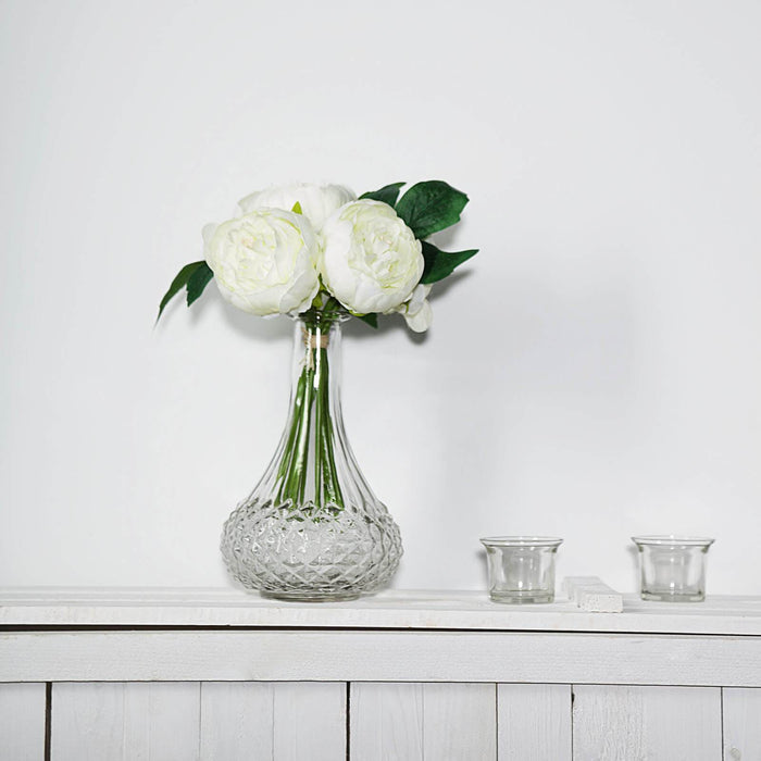 Artificial Silk Peonies, Peony Bouquet, Wedding Flower Bouquet