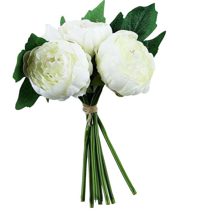 Artificial Silk Peonies, Peony Bouquet, Wedding Flower Bouquet