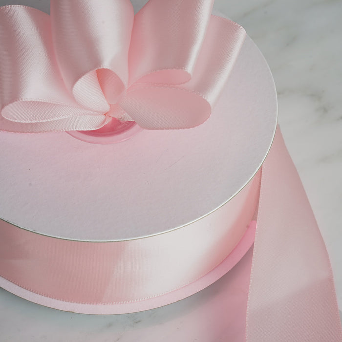 1.5" x 50 Yards Solid Satin Ribbon - Blush