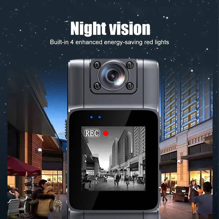 180° police professional body camera with night vision