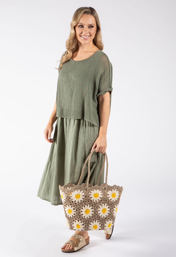2 in 1 Summer Midi Dress