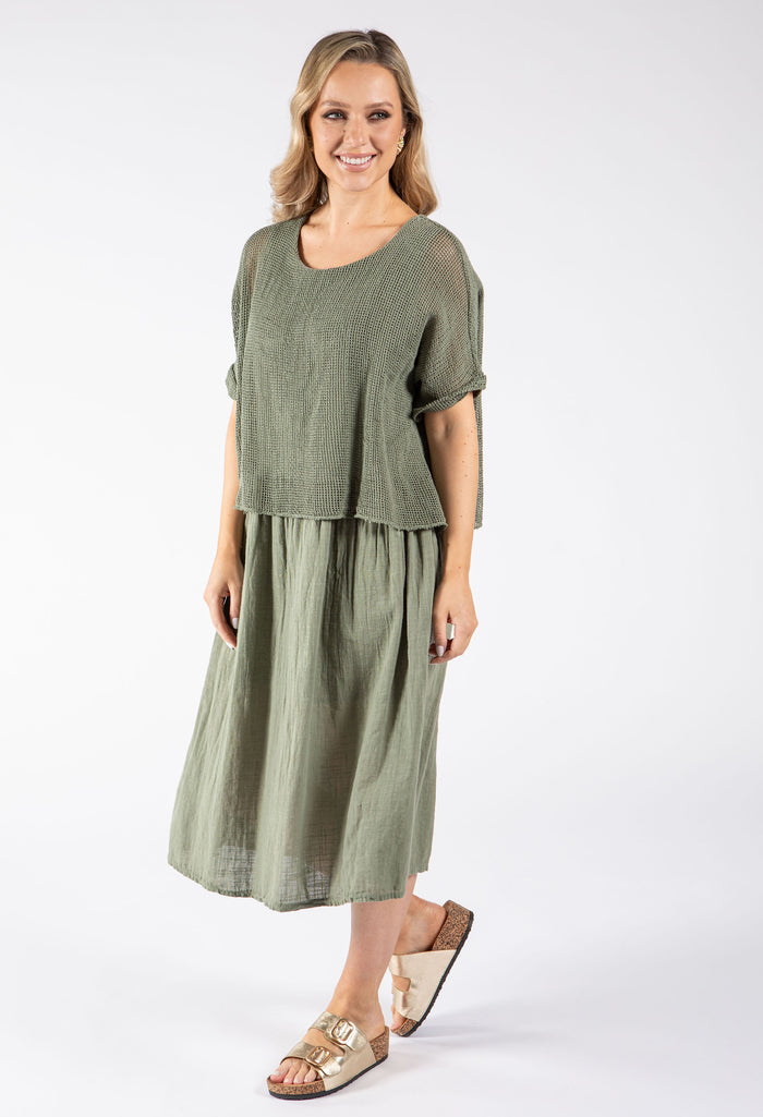 2 in 1 Summer Midi Dress
