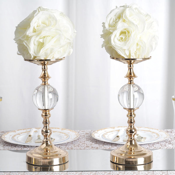Flower Ball, Silk Rose Pomander Kissing Ball