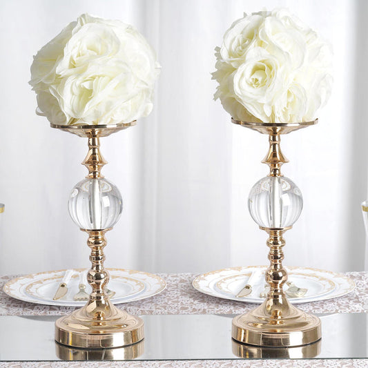 Flower Ball, Silk Rose Pomander Kissing Ball