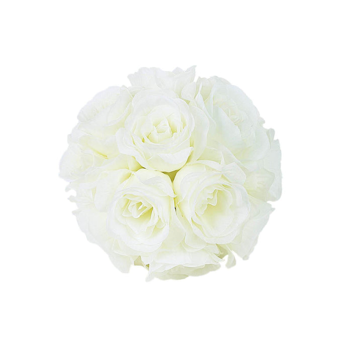 Flower Ball, Silk Rose Pomander Kissing Ball