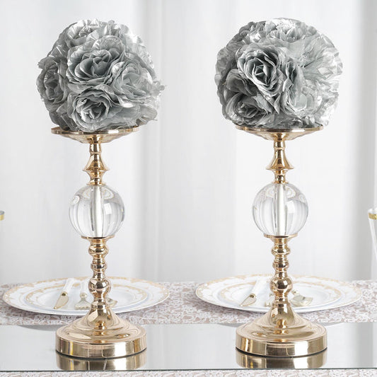 Flower Ball, Silk Rose Pomander Kissing Ball