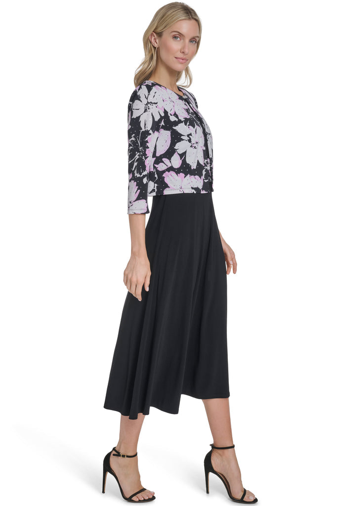 2 Piece Floral Midi Dress